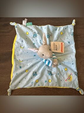 GOODNIGHT MOON Bunny Lovey Security  Blanket Baby Toy Knotted Ends